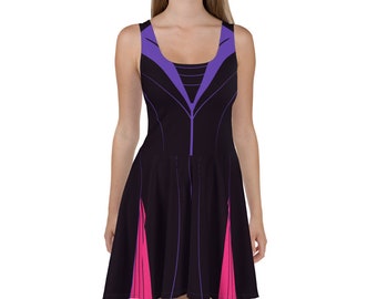 Dark Fairy Cosplay Skater Dress / Running Costume