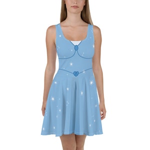 Blue Fairy Cosplay Skater Dress / Running Costume