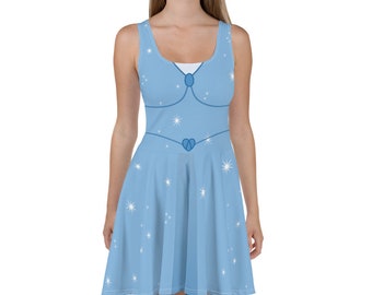 dusty blue hoco dress Bunny Police Officer Twirl Dress  Only Little Once