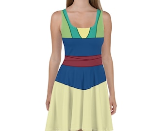 China Warrior Princess Cosplay Skater Dress / Running Costume