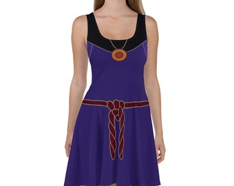 Evil Queen Cosplay Skater Dress / Running Costume