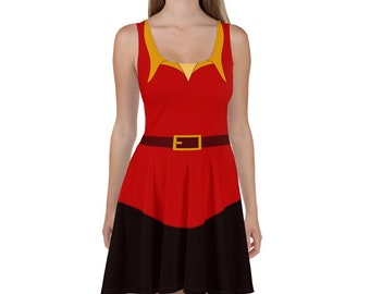 French soldier villain Cosplay Skater Dress / Running Costume
