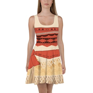 Polynesian Princess Cosplay Skater Dress / Running Costume