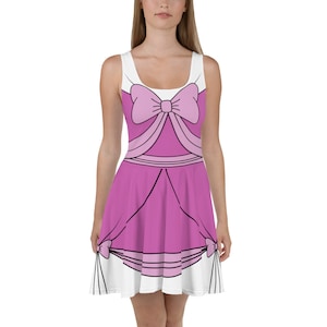 Cinderella Pink Dress Cosplay Skater Dress / Running Costume