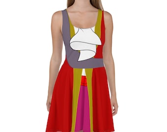 Captain Hook Cosplay Skater Dress / Running Costume