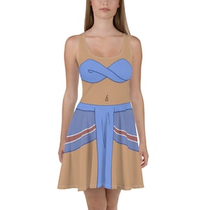 Atlantan princess Cosplay Skater Dress / Running Costume