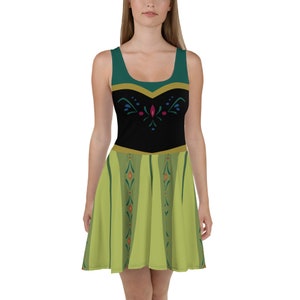 Nordic Princess Coronation Day Cosplay Skater Dress / Running Costume