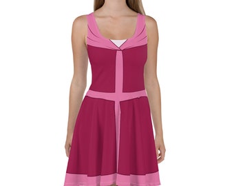 Beauty Winter Christmas Cosplay Skater Dress / Running Costume