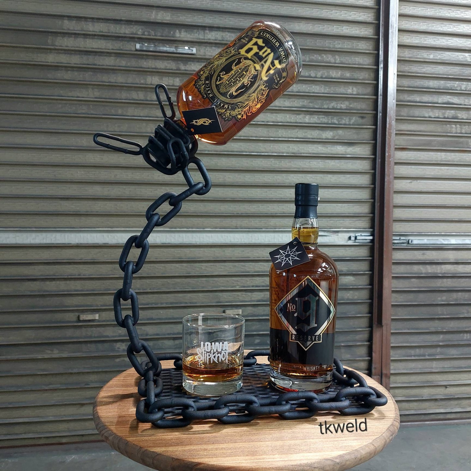 Whiskey Bottle Holder Etsy