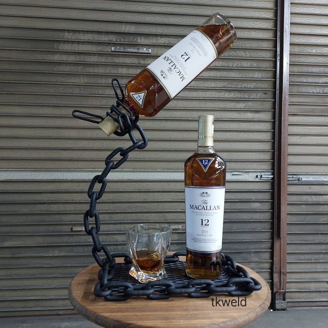 Whiskey Bottle Holder Etsy