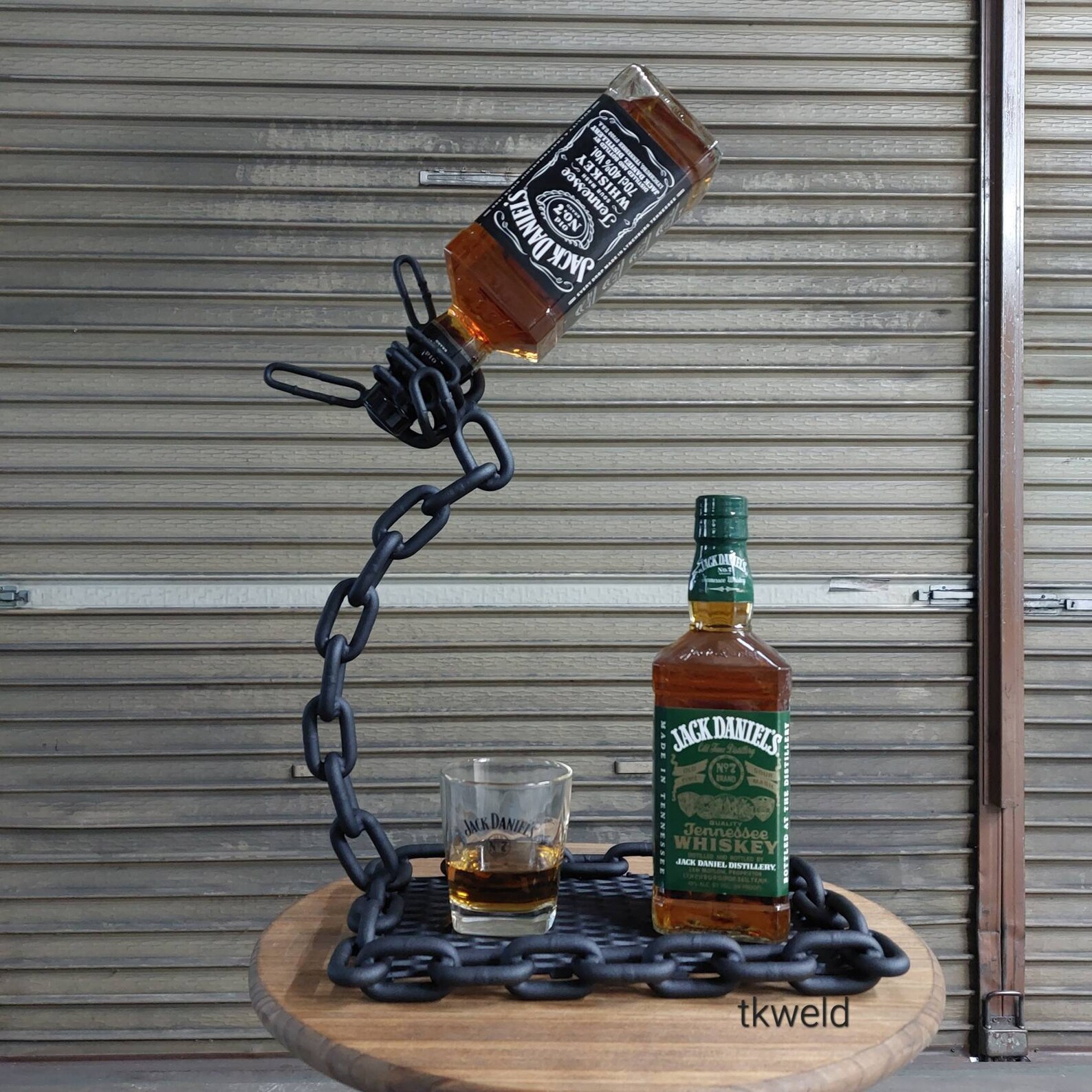 Whiskey Bottle Holder Etsy