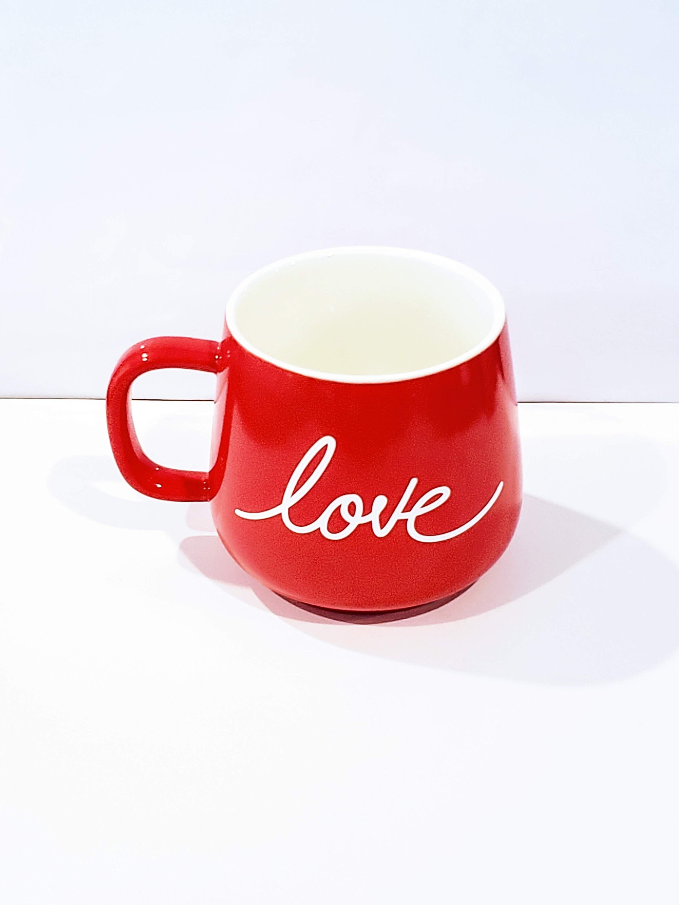 Love decal mug Handmade Permanent Vinyl Decal Mug Coffee Tea Etsy