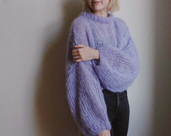 mohair knit cardigan