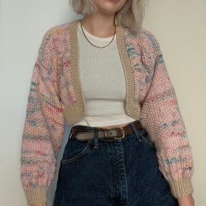 Knitting Pattern | "Hazy Skies" Cardigan | Digital Download | Beginner Friendly | Cropped Cardigan