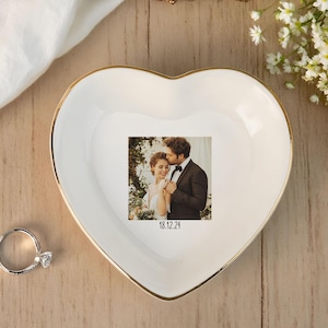 Custom Photo Trinket Dish; Personalized Ring Dish; Gift for Wife; Valentine Gift; Custom Jewelry Tray; Custom Ring Dish; Best Gift For Lover