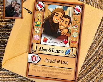 Custom Stardew Valley Metal Wallet Card, Personalized Couples Gifts, Anniversary Gifts, Gift for Him Her, Birthday Gift, Wedding Anniversary