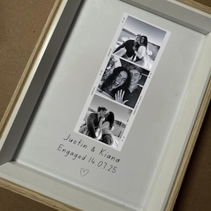 Personalized Polaroid Photo Engagement Gift; Custom Polaroid Prints; Engagement Photo Print; Perfect Gift for Boyfriend, Girlfriend, Fiance