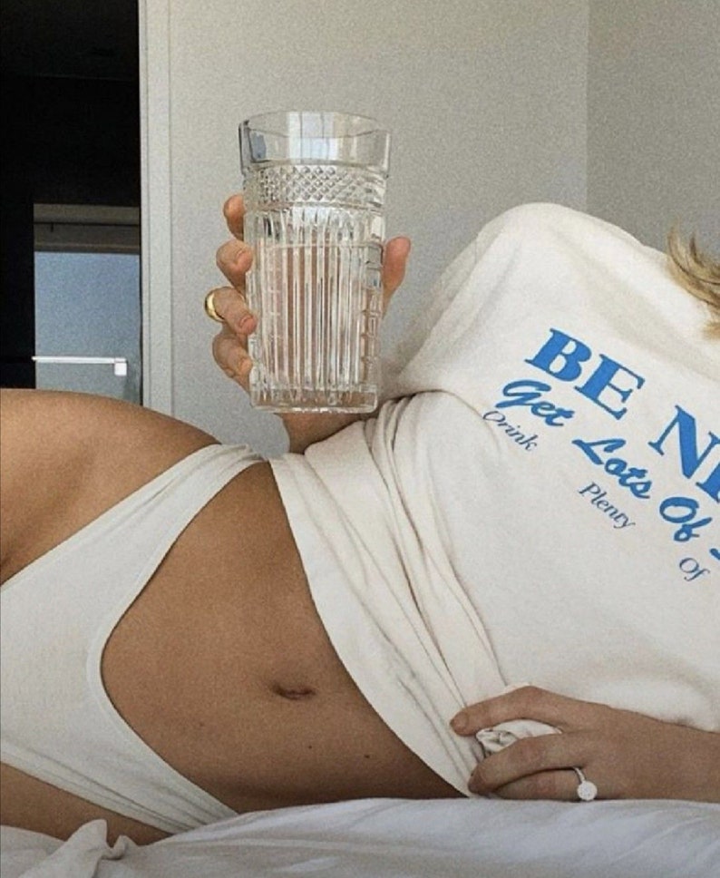 be nice drink lots of water sweatshirt