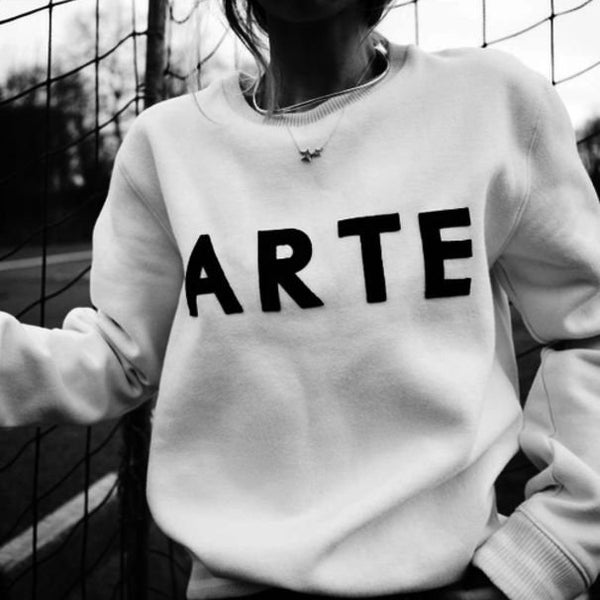 ARTE Sweatshirt | Minimalismus Ästhetisches Typo Shirt, Arte T-Shirt, Chic Style T-Shirt, Arte Pullover, Unisex Minimal Typo Shirt