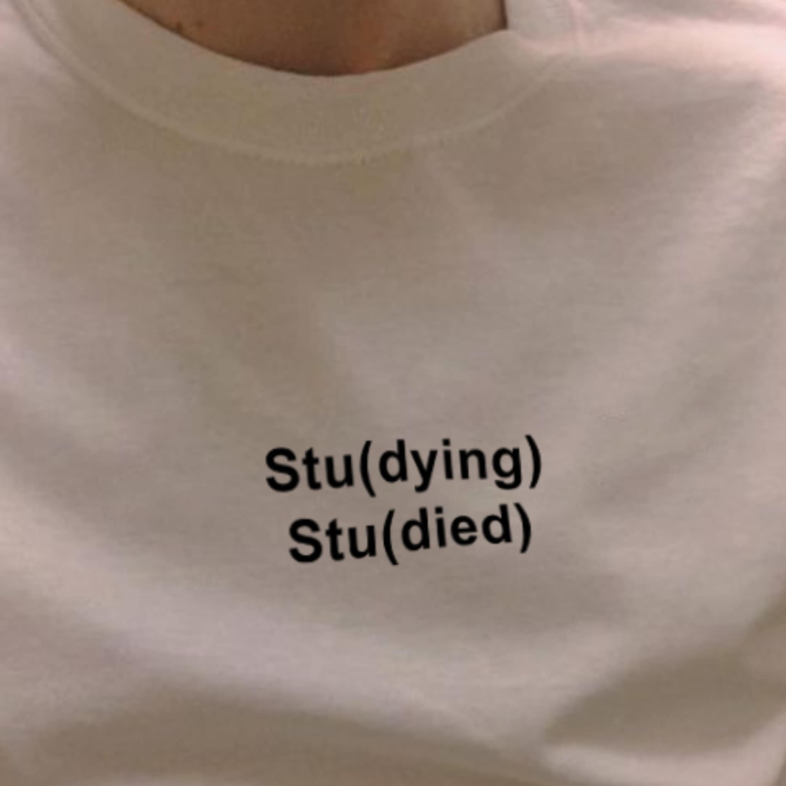 Studying Studied Funny T-shirt Student Quotes Tee Studying - Etsy Canada Studying Studied Funny T-shirt Student Quotes Tee Studying - Etsy Canada
