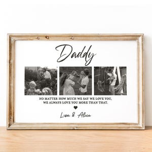 Custom Dad Gift; Personalized Gift from Son or Daughter; Daddy Birthday & Father&#39;s Day Print; Family Wall Art; Perfect Gift for New Daddy