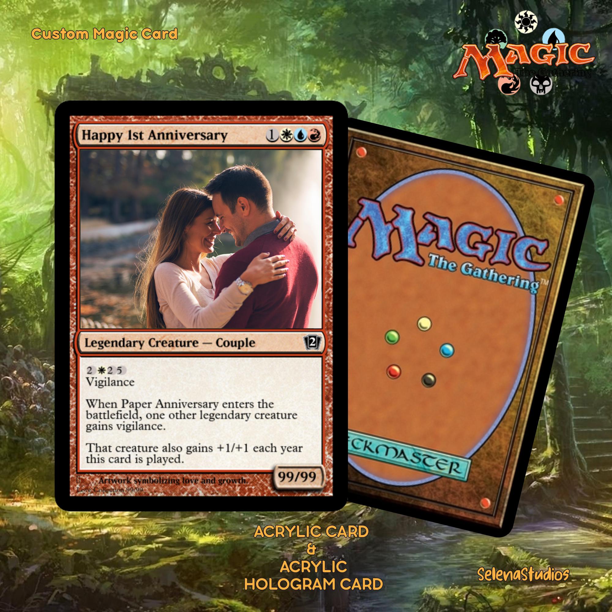 mtg back side cards Dolmen Gate Personalized MTG Trading Card, Dad