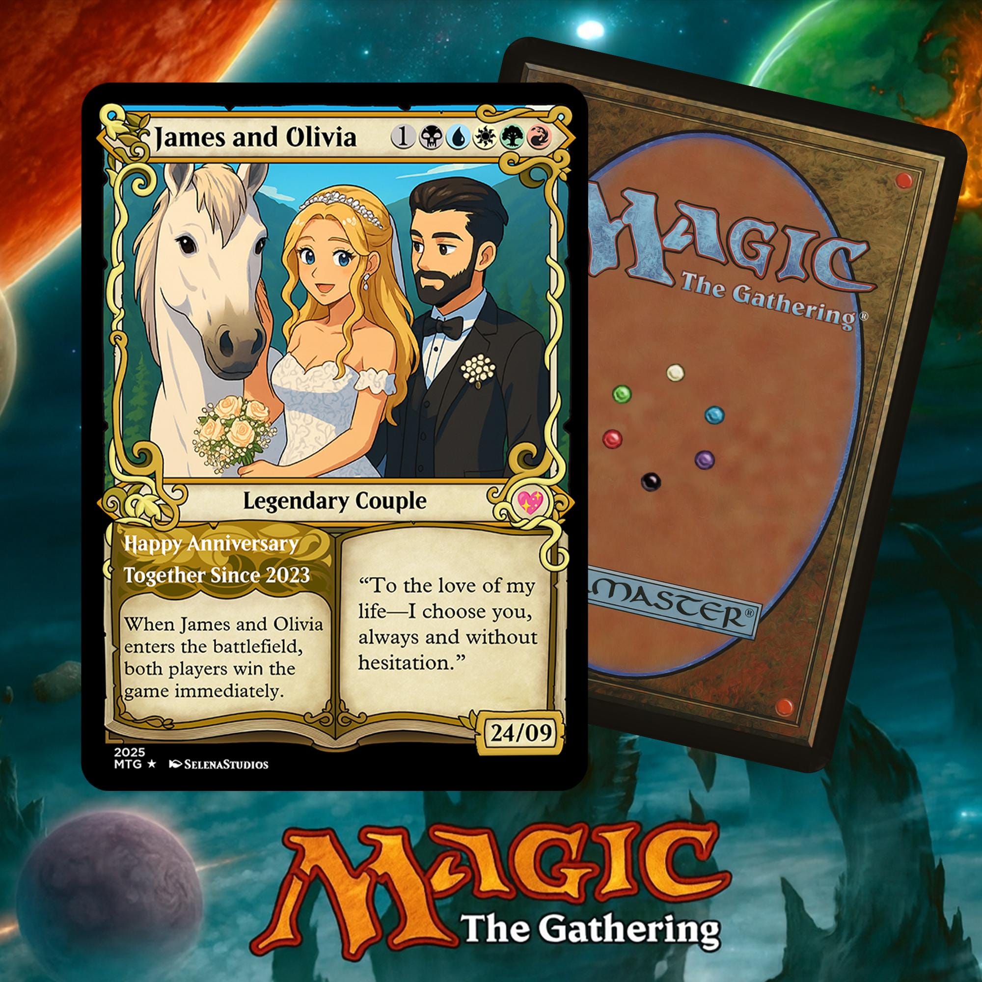 mtg couple cards Magic the Gathering Mint / near mint condition trading card Personalized Magic the Gathering MTG