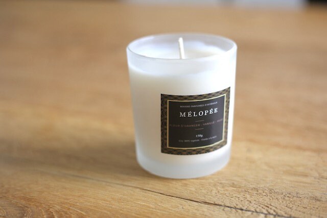 Bougie Fleur d'oranger, Vanille et Musc