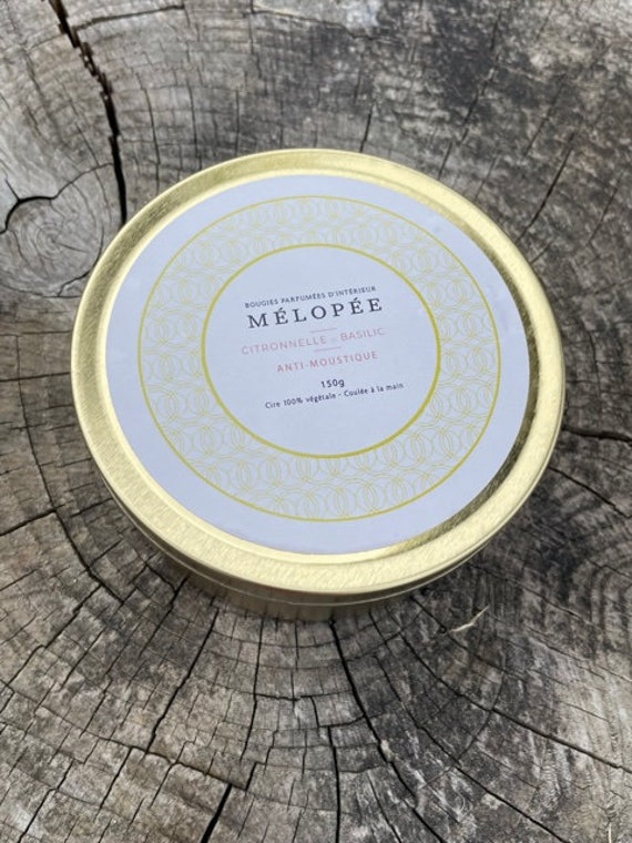 Bougie Citronnelle et Basilic
