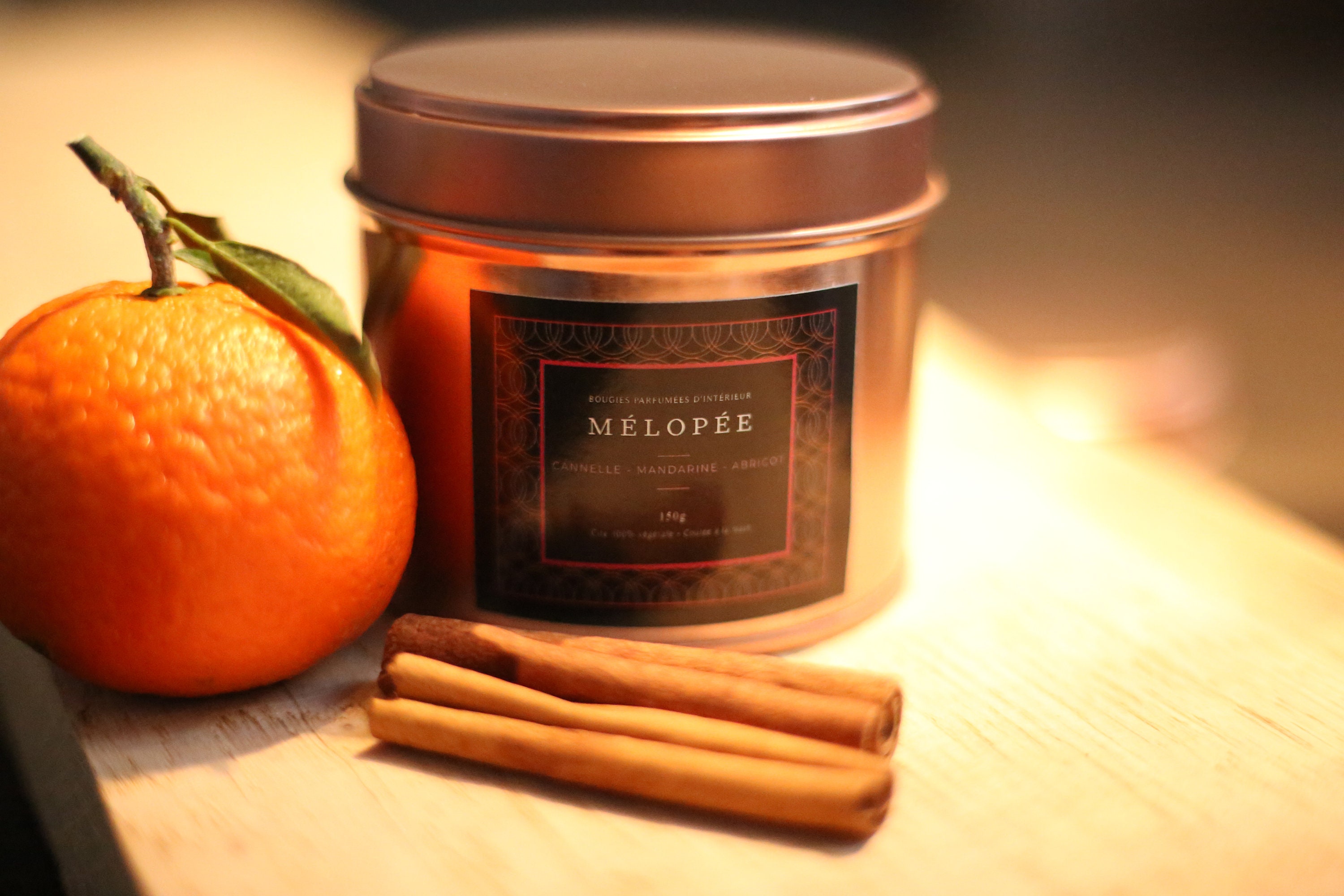 Bougie Cannelle et Mandarine
