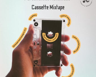 Personalised Cassette Mixtape | Custom 90s Tape | Anniversary Gift | Birthday Gift UK