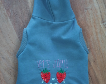 Let's Jam - Embroidered Pet Sleeveless Summer Hoodie - Personalized, Custom Name, Pet Lover Gift