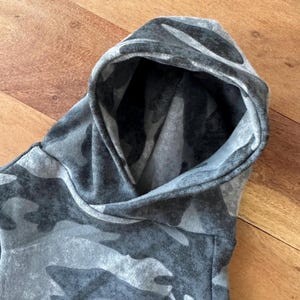 Camo Cat Cotton Hoodie - Custom Name - Pet Lover Gift