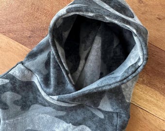 Sudadera de algodón con estampado de gato camuflaje - Nombre personalizado - Regalo para amantes de las mascotas