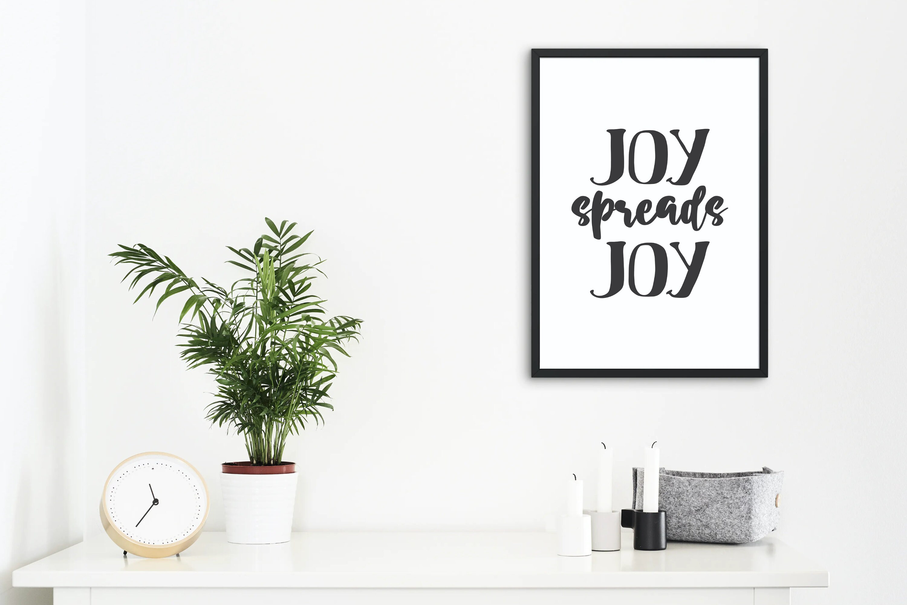 Joy Spreads Joy Printable Wall Art / Archivo digital para Etsy España