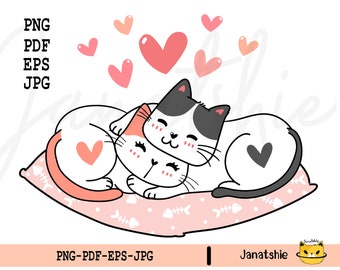 Valentine Clip Art Deux Chat Amour Calin Avec Clipart Coeur Etsy France Valentine Clip Art Deux Chat Amour Calin Avec Clipart Coeur Etsy France