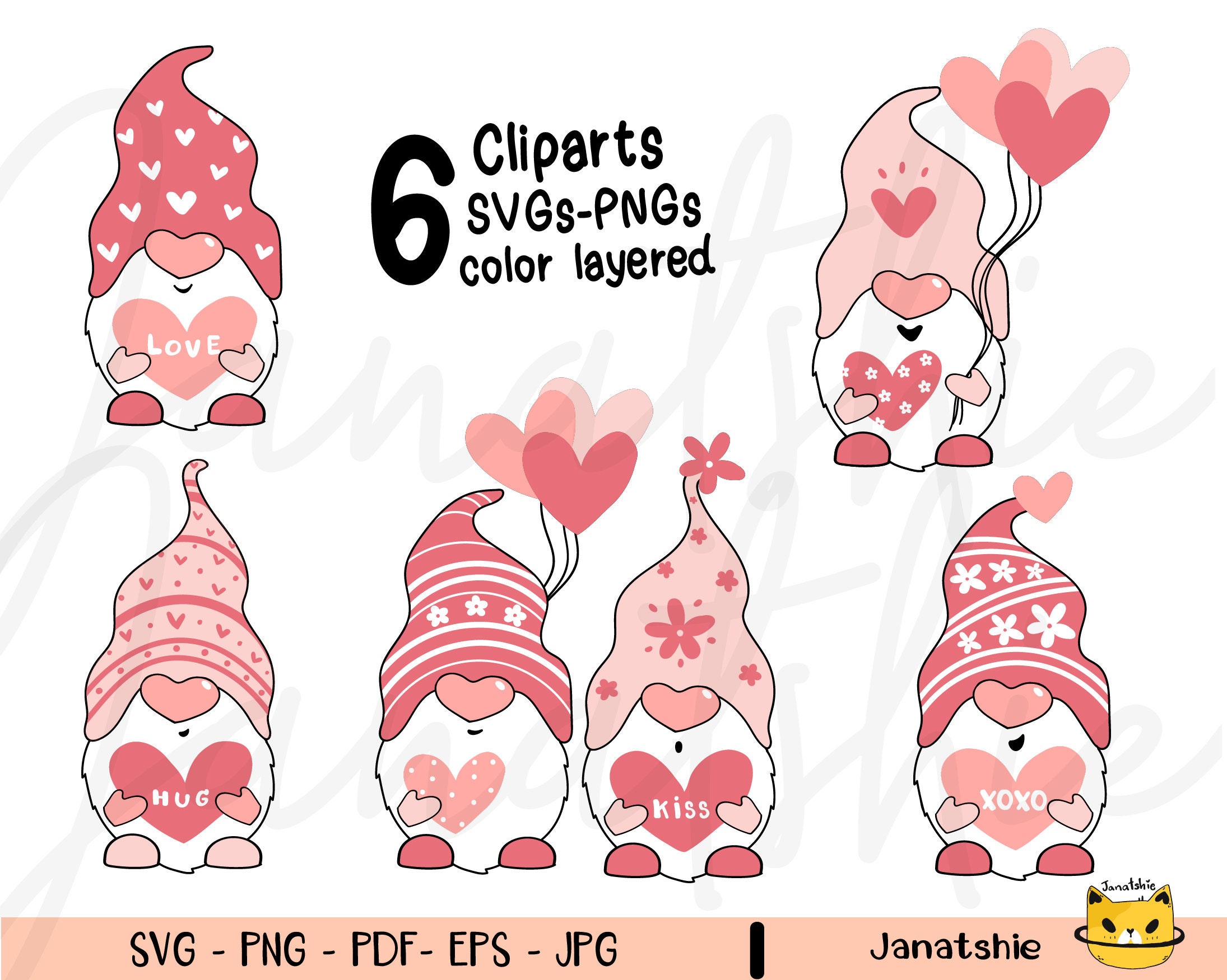 Download Valentine Gnome clip art Cute gnome SVG Gnome Couple lover ...