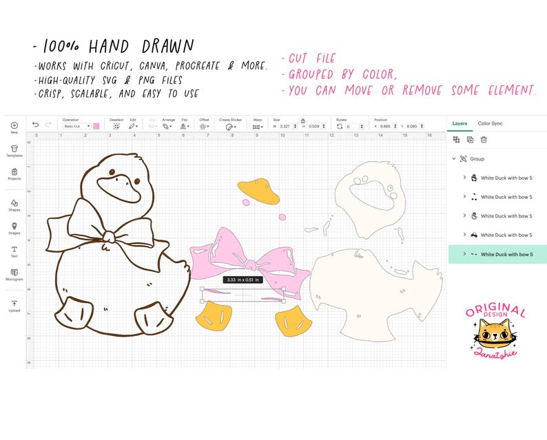 Rain Spring Cottagecore png Cute White Duck with bow svg Vintage Coquette White Call duck Whimsical Playful Doodle Hand Drawing Outline Set