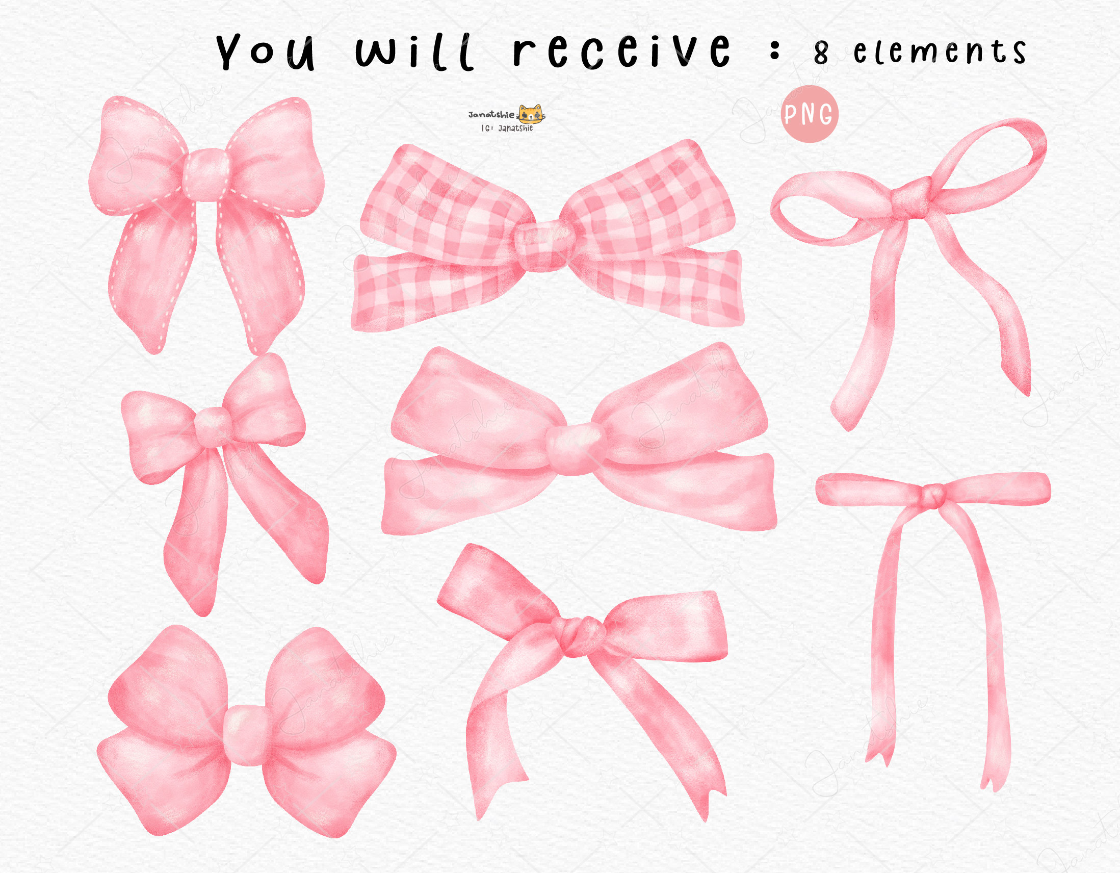 Pink Coquette ribbon bow doodle hand drawn 36134142 PNG