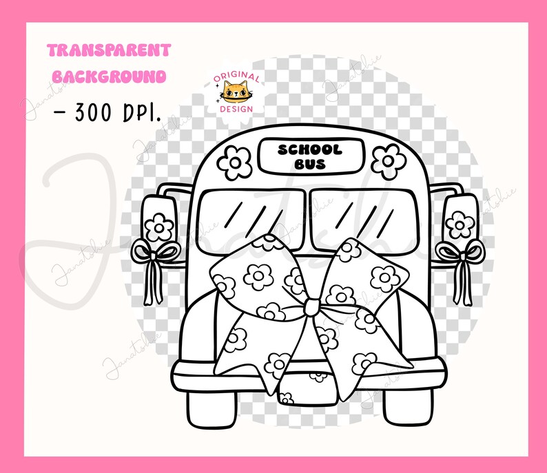 Coquette School svg Girl School Supplies digital colouring images Clipart Set Coquette Teacher Girly outline School bus, Pencil bow png svg