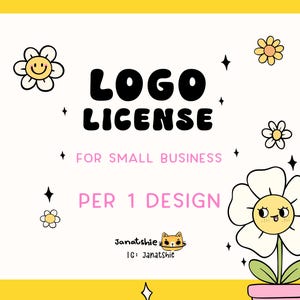Commercial LOGO License for 1 Design : Small Business use