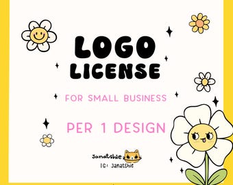 Commercial LOGO License for 1 Design : Small Business use