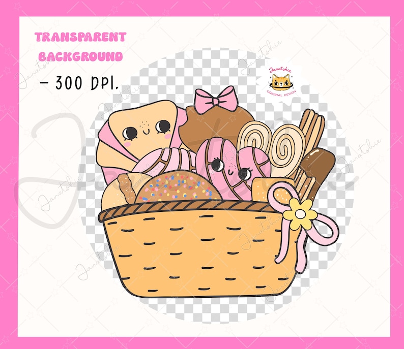 Cute Mexican Pan Dulce Clipart Groovy Retro Concha Clipart Girly Conchas PNG Mexican Bread PNG Bundle doodle hand drawing digital sticker