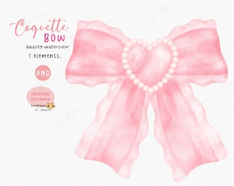 Coquette Bow clipart PNG, roze aquarel Victoriaanse vintage, handgeschilderd commercieel gebruik