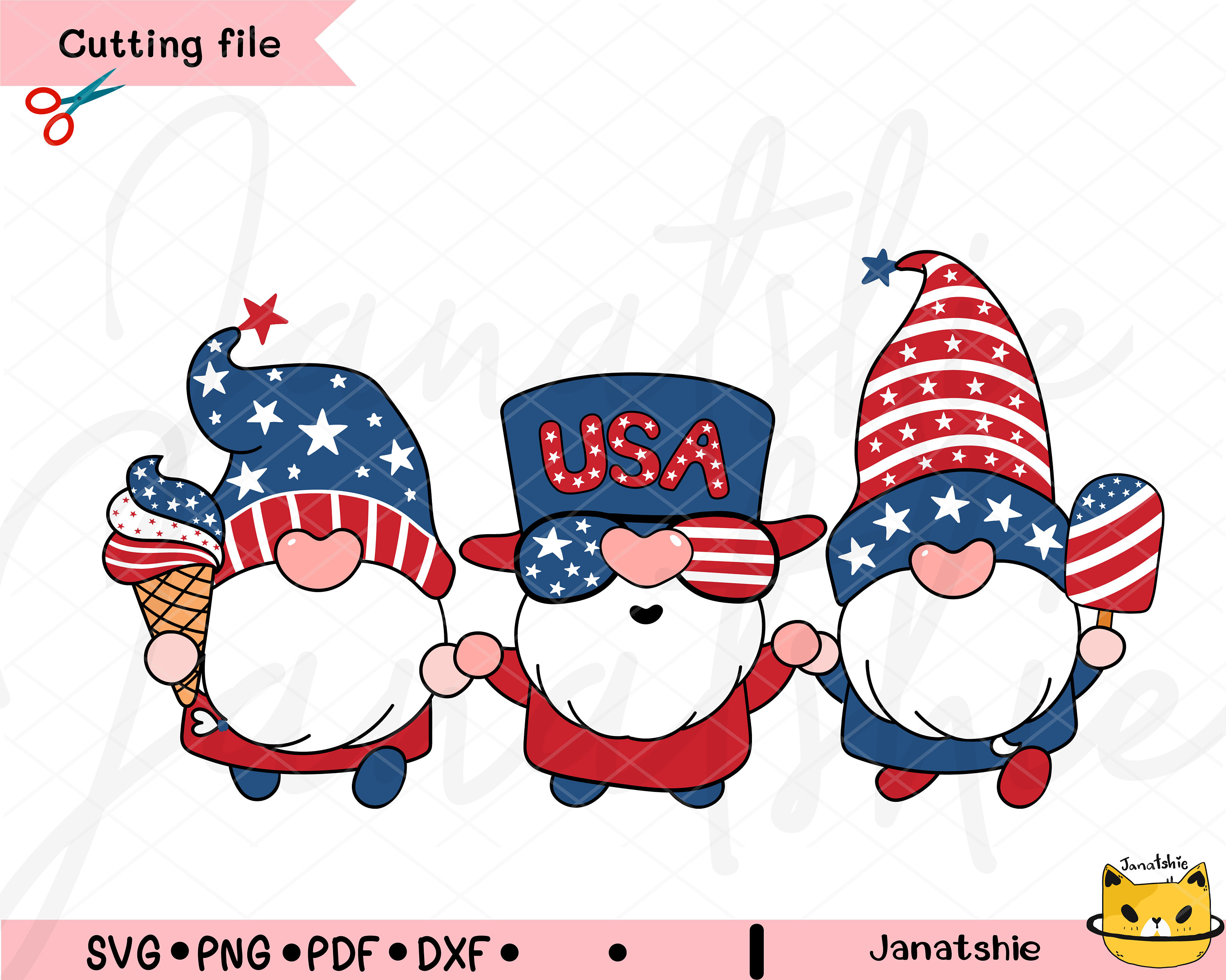 Patriotic Doodle 4th Of July GRAMA And Grandkid CTH01 V-Neck