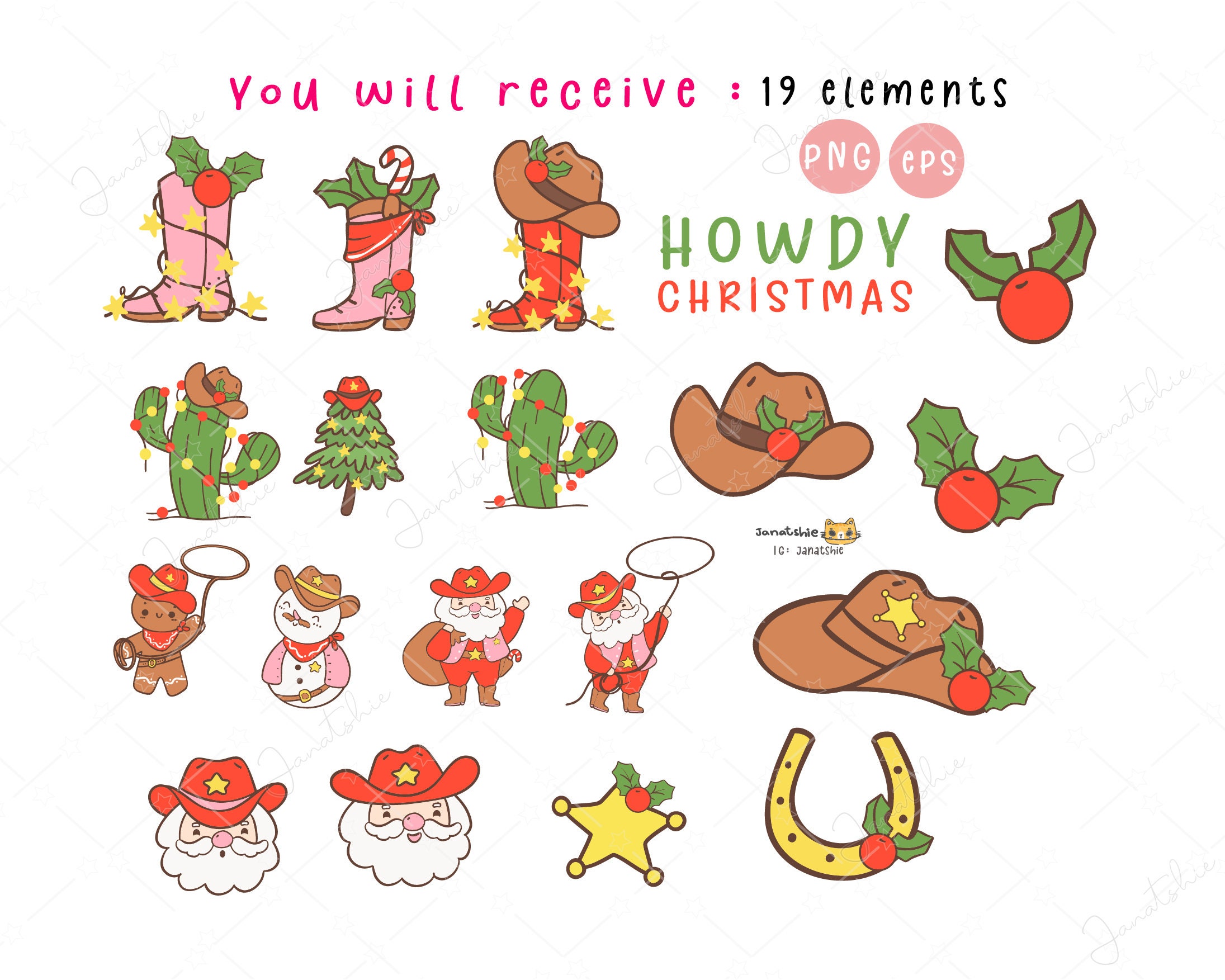 Western Christmas Png,cowboy Christmas Clipart, Howdy Christmas Png ...