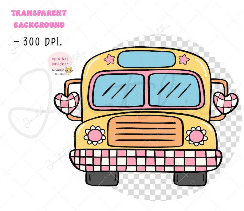 Groovy tillbaka till skolan png, retro lärare png, skolmaterial png, disco examen clipart, krita, skolbuss clipart bild 4