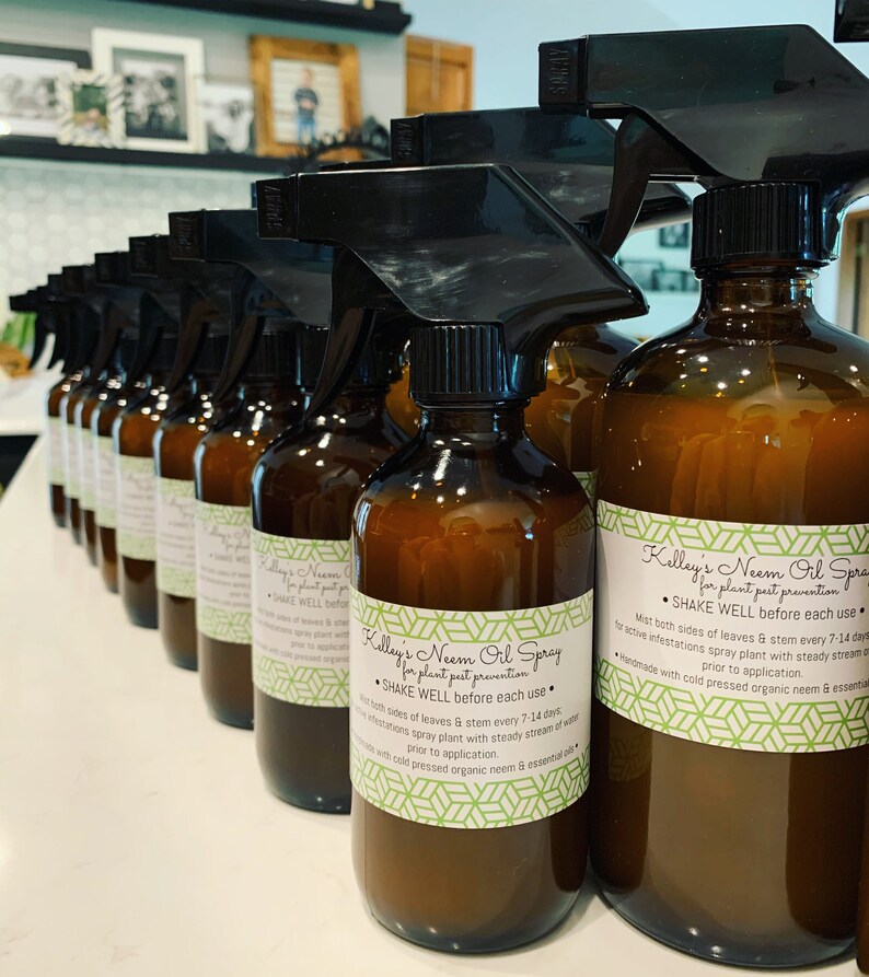 Kelleys Neem Oil Spray 16oz for houseplant pests mealy bugs Etsy