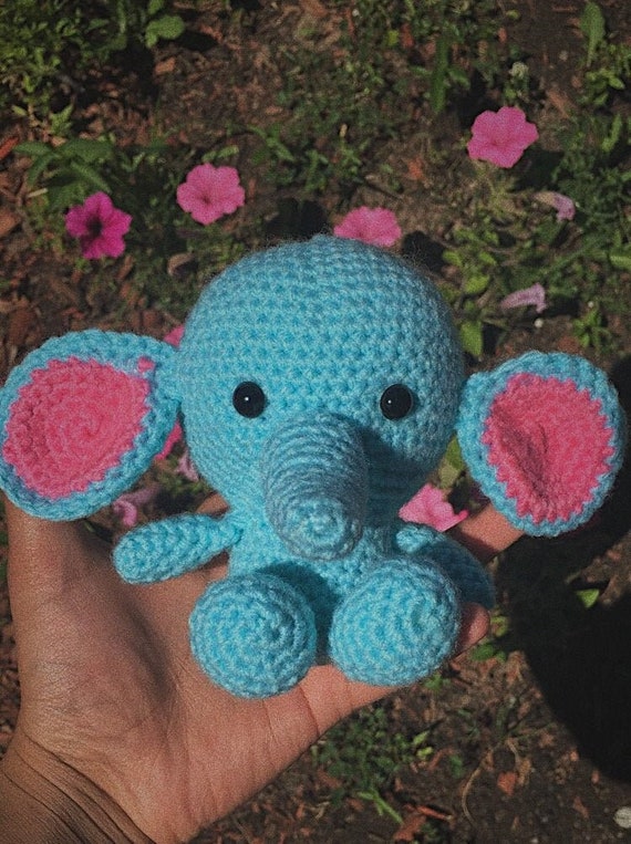 Amigurumi Crochet Elephant wobbles the Elephant 