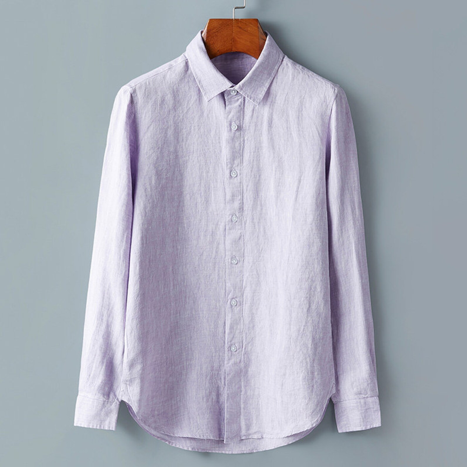 100 linen man shirt Mens long sleeves shirt made from linen Etsy